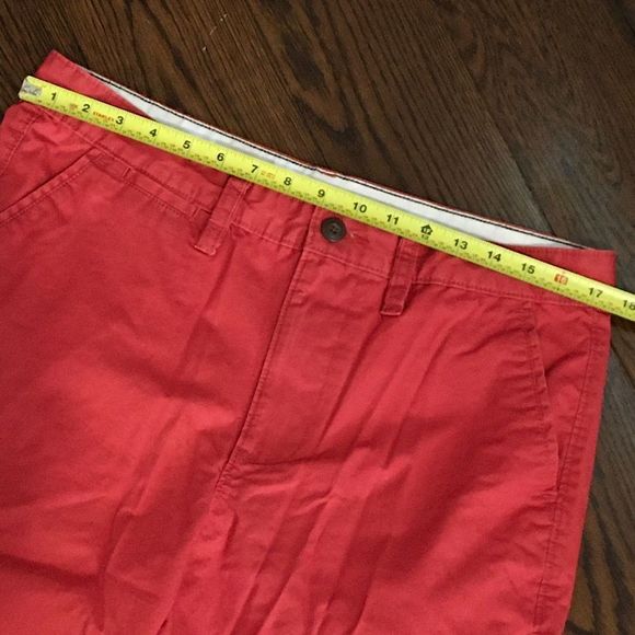 SONOMA Mens Muted Red Flat Front Chino Shorts Sz 34 - Picture 3 of 9